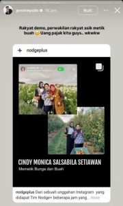 Viral! Anggota DPR RI Cindy Monica Panen Buah di Luar Negeri Saat Rakyat Demo, Netizen hingga Jerome Polin Ikut Soroti