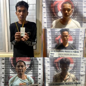 Tidak Kenal Lelah, Satresnarkoba Polresta Padang Ringkus Lima Pelaku Narkoba dalam Dua Hari