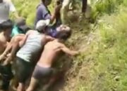 Drama Penyelamatan Pekerja Sawit yang Jatuh ke Sungai di Pesisir Selatan