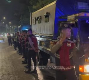 Ditsamapta Polda Sumbar Gelar Patroli Skala Besar di Kota Padang