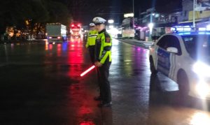 Satlantas Polres Sijunjung Gelar Blue Light Patrol, Warga Rasakan Aman di Malam Hari