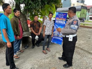 Polantas Menyapa di Kayu Tanam Dapat Apresiasi Masyarakat