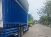 Luka di Padang Besi: Truk-Truk yang Masih Parkir di Pinggir Jalan Setelah Dua Nyawa Melayang