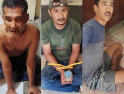 Tiga Pria Diduga Pelaku Pencurian Ditangkap Polsek Padang Utara di Ulak Karang Utara