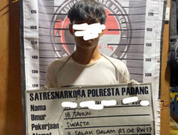 Remaja 18 Tahun Diciduk Satresnarkoba Padang Saat Edarkan Ganja di Kuranji