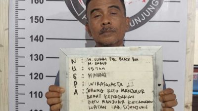 Satresnarkoba Polres Sijunjung Ringkus Petani Diduga Edarkan Sabu