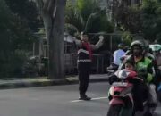 Pengaturan Lalu Lintas Personel Samapta Polda Sumbar Tuai Pujian Warga