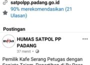 Pembelaan Diri, Satpol PP Buat Berita HOAX di FB Humas,Begini Kronologinya: