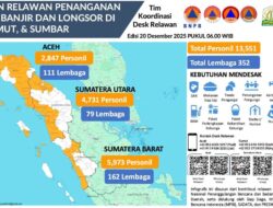 Sebaran 13 Ribu Relawan di Desk Relawan BNPB, Sumatera Barat Jadi Titik Terbesar