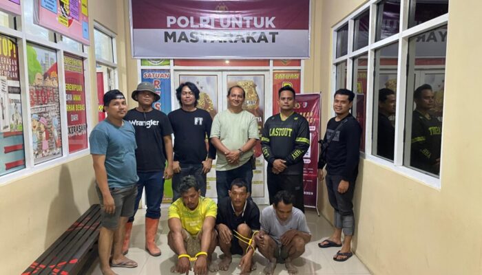 Tambang Ilegal Disegel Polres Dhamasraya Tiga Pelaku Diamankan